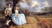 Thomas Gainsborough Portrait of Mr and Mrs Andrews oil painting reproduction